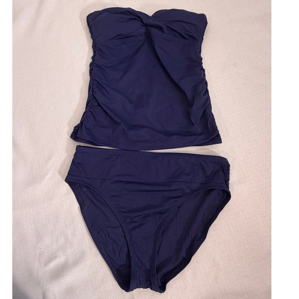 Tommy Bahama Navy Blue‎ Tankini Swimsuit S/M
